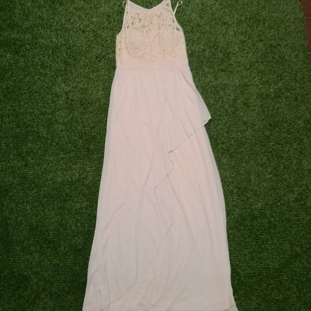 Elegant Formal Lace Top Bridesmaid Prom Dress Offers Welcome